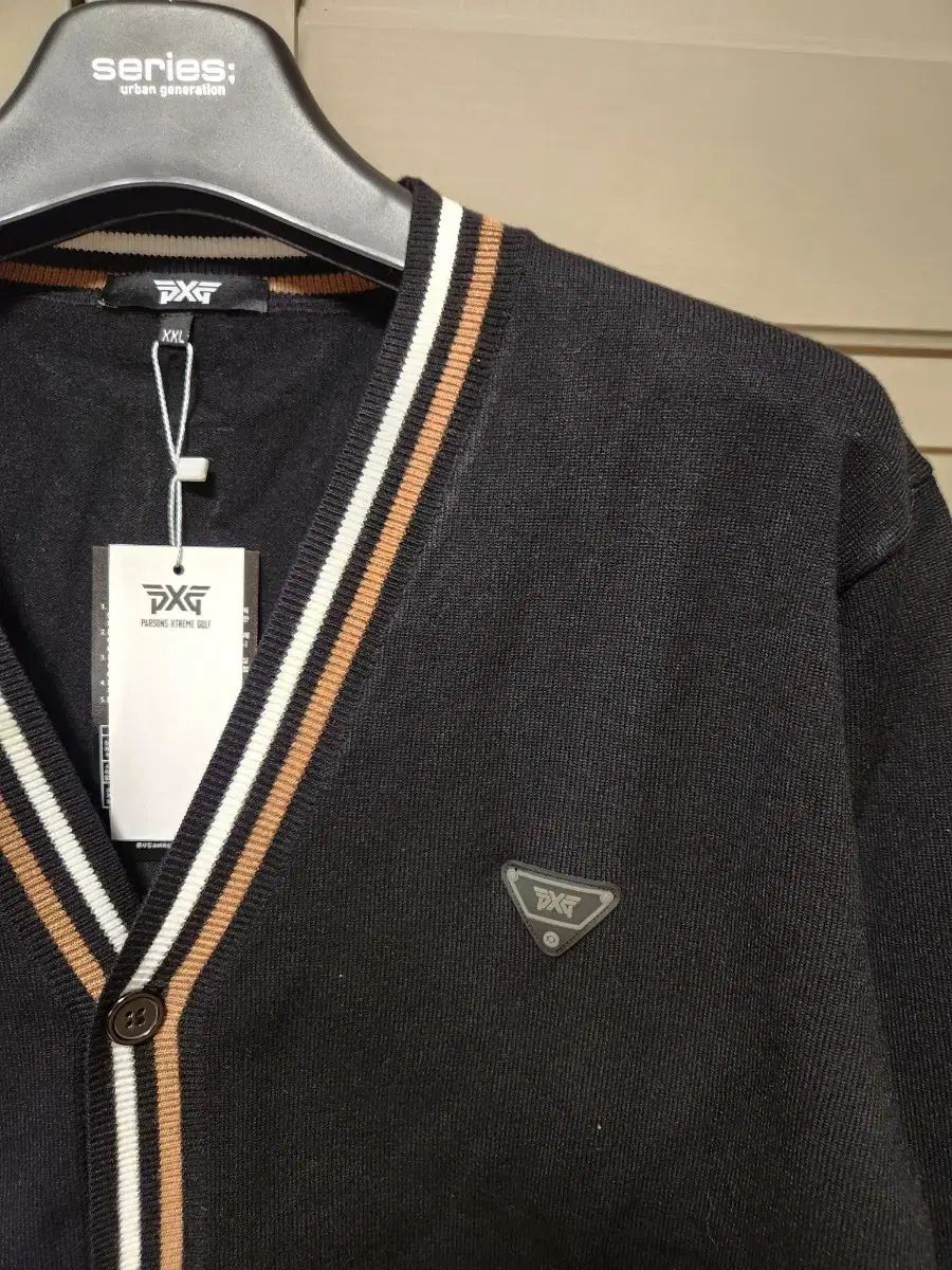 PXG ブラック メンズ カーディガン 2 XL