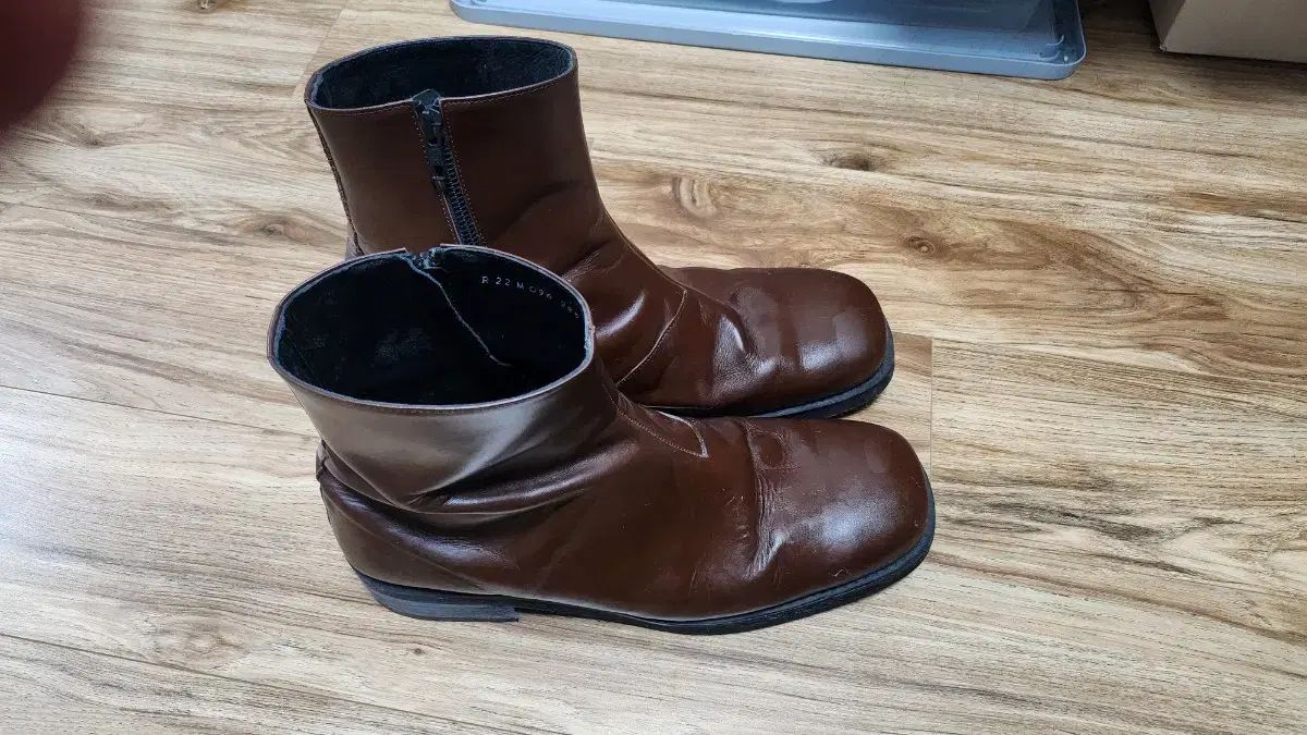 ROMANTIC MOVE スタシ スウェアトゥ ブーツ ブラウン