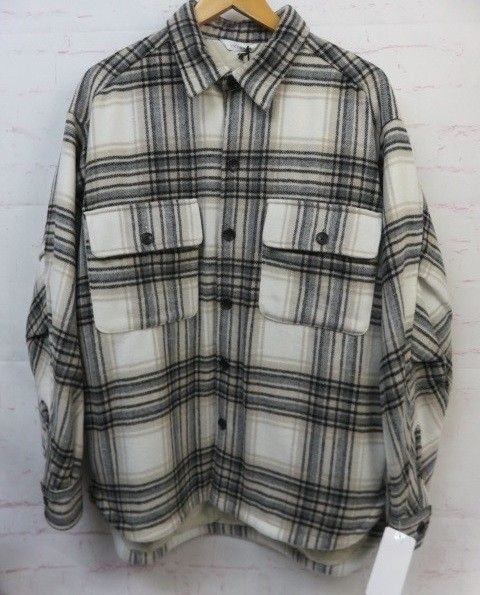 ﾀｸﾞ付 Victim ｳﾞｨｸﾃｨﾑ PADDING CHECK SHIRT JACKET ｼｬﾂｼﾞｬｹｯﾄ VTM-24-0-106 ｵﾌﾎﾜｲﾄ M