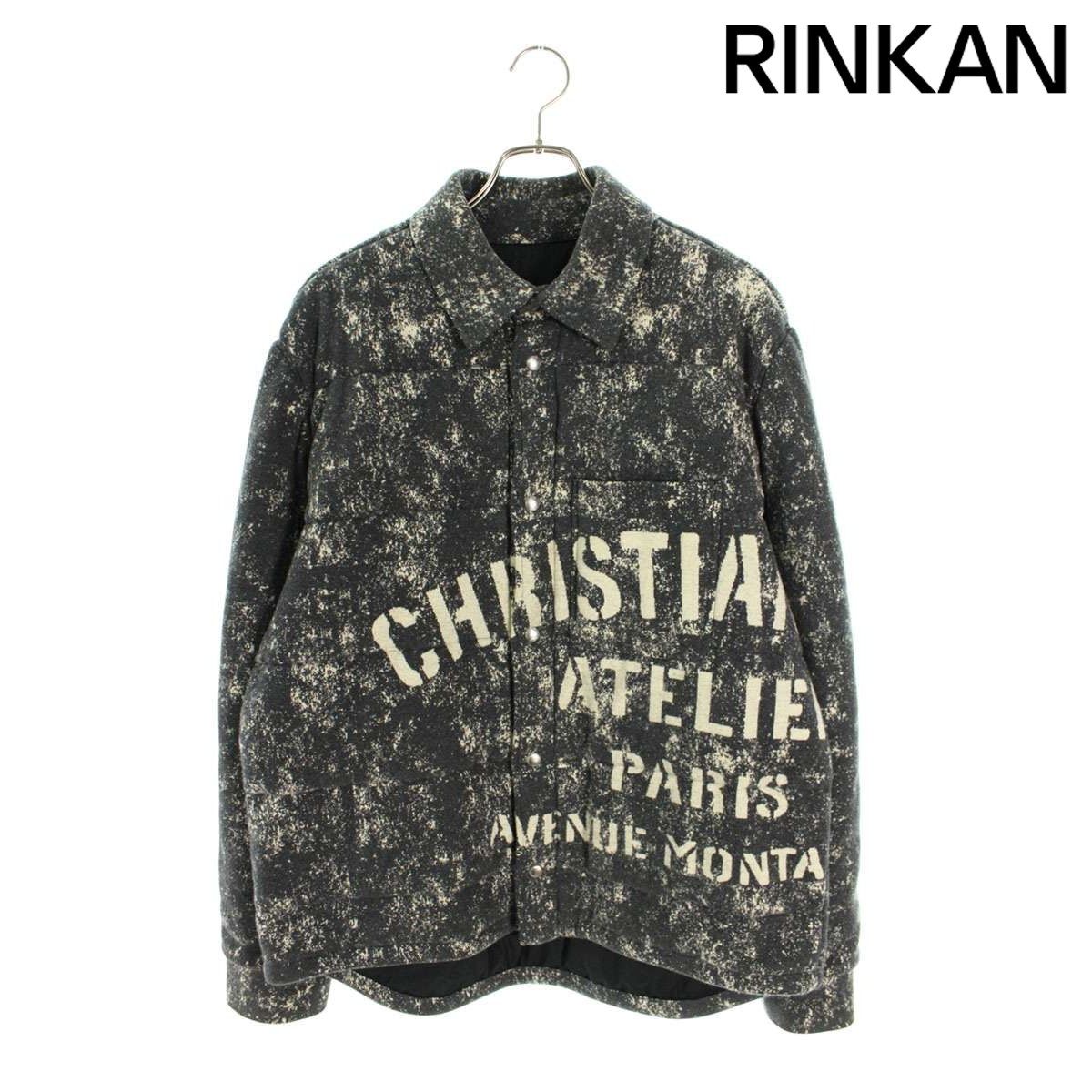 ディオール アトリエグラフィックパデッドシャツブルゾン メンズ XL