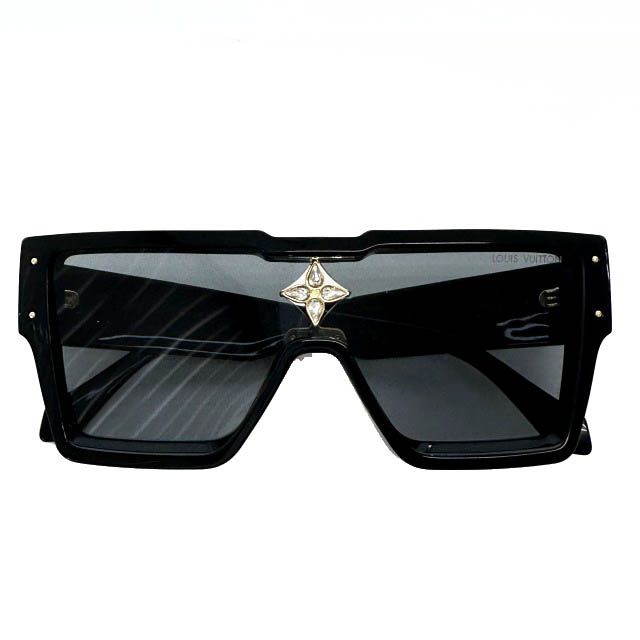 ルイヴィトン LOUIS VUITTON サイクロン モノグラム LV ワンフレーム スクエア サングラス Z 1547 E 黒ブラック ブランド古着ベクトル AA ▲ 260110