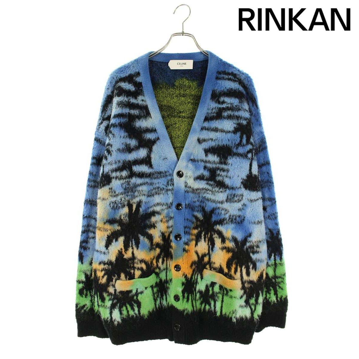 セリーヌ サンセットデザインコットンカーディガン メンズ XL