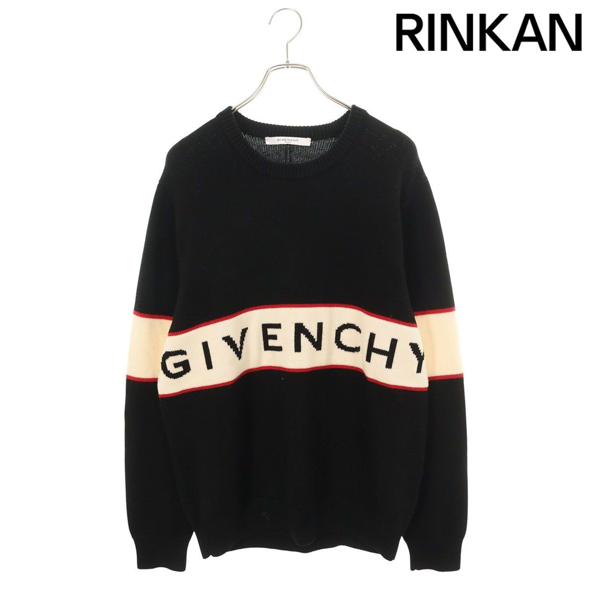 ジバンシィ 17 F 7509 506 フロントロゴボーダーニット メンズ XL