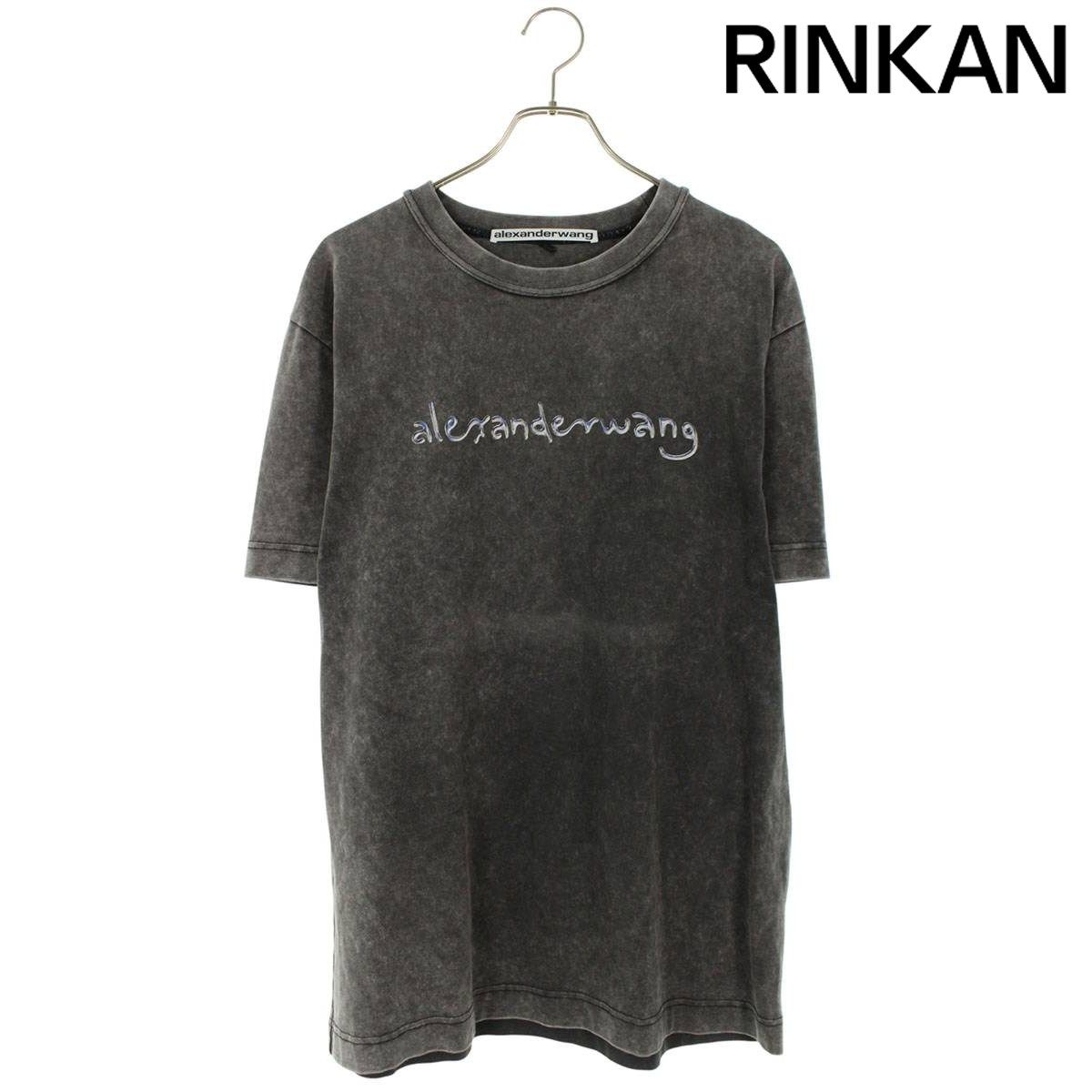 アレキサンダーワン ロゴプリントヴィンテージ加工Tシャツ メンズ M
