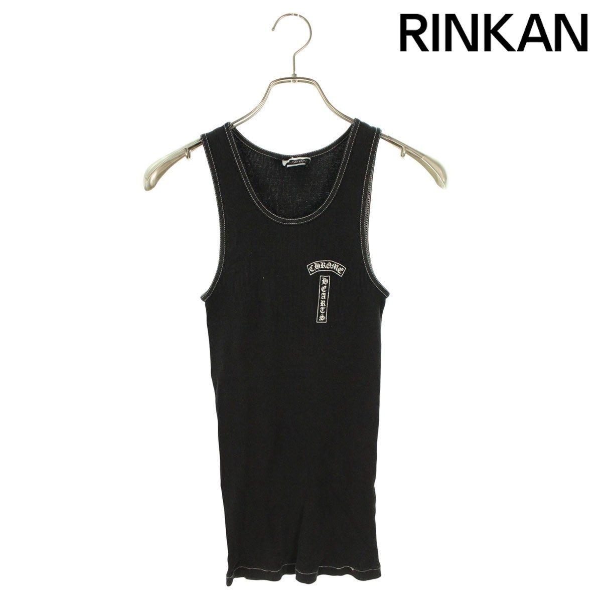 クロムハーツ RIB TANK バックラージクロスプリントリブタンクトップ メンズ S