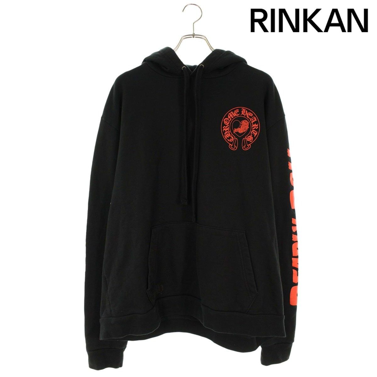 クロムハーツ CH JJS HD PLVR Deadly doll デッドリードールプリントプルオーバーパーカー メンズ L