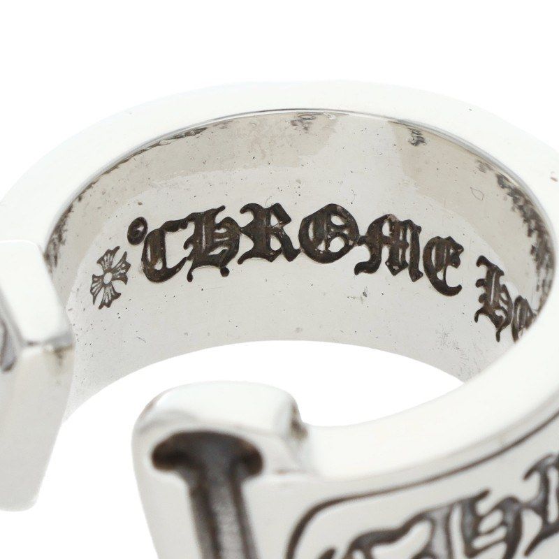  クロムハーツ LG SCROLL LABEL|ラージスクロールラベル シルバーリング メンズ 16号 リング 指輪 アクセサリー