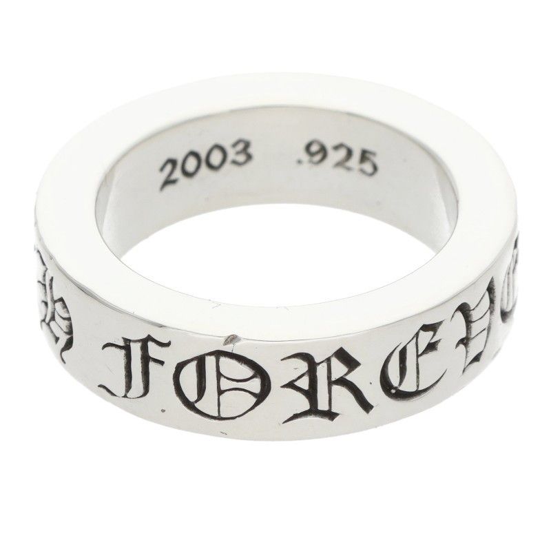 クロムハーツ 6 mm SPACER FOREVER|6 mmスペーサーフォーエバー シルバーリング メンズ 10号