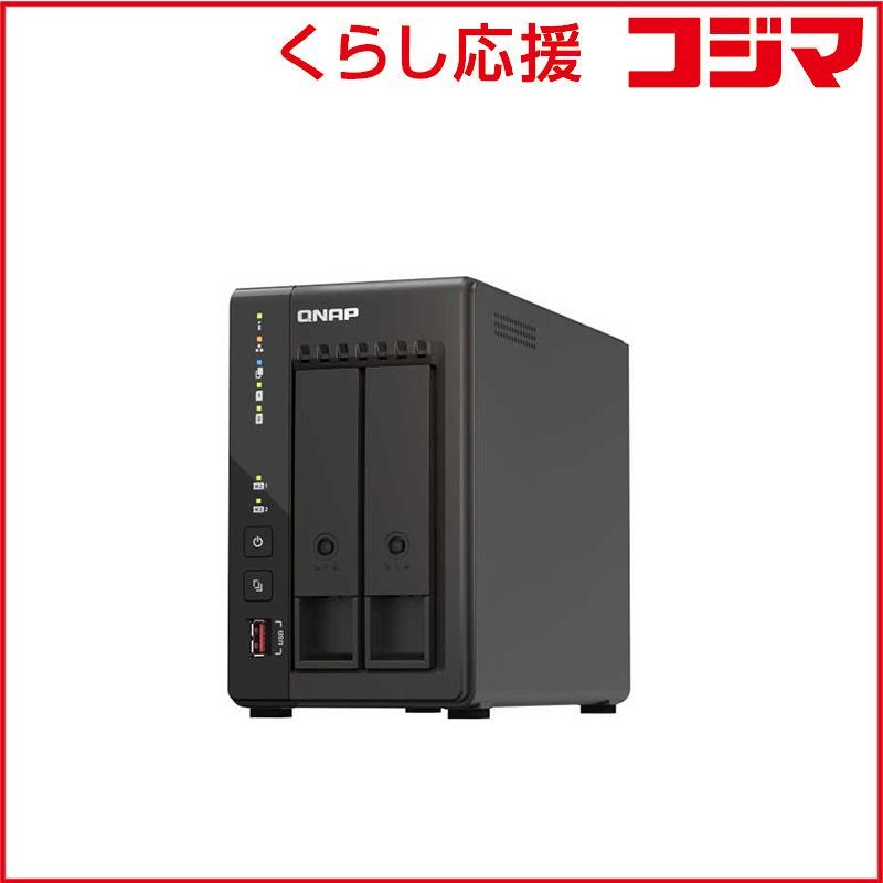 新品 未開封 】 QNAP QNAP NAS -8G [2ベイ 2.5GbE接続] TS-253E