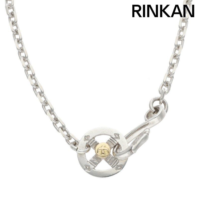 ゴローズ ホイール付き太角チェーン ネックレス メンズ 太角