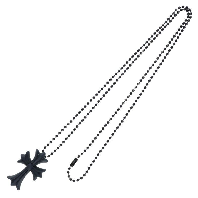 キ*可様 クロムハーツ ネックレス RUBBER CRS SML ラバースモール Chrome Hearts - クロムハーツ RUBBER CH CRS SML ラバースモールCH