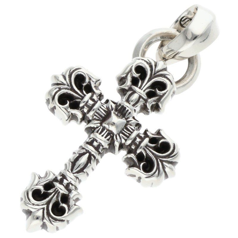 クロムハーツ FILIG|CROSS-XSM W|BALE|フィリグリークロスXSベイル シルバーネックレストップ メンズ