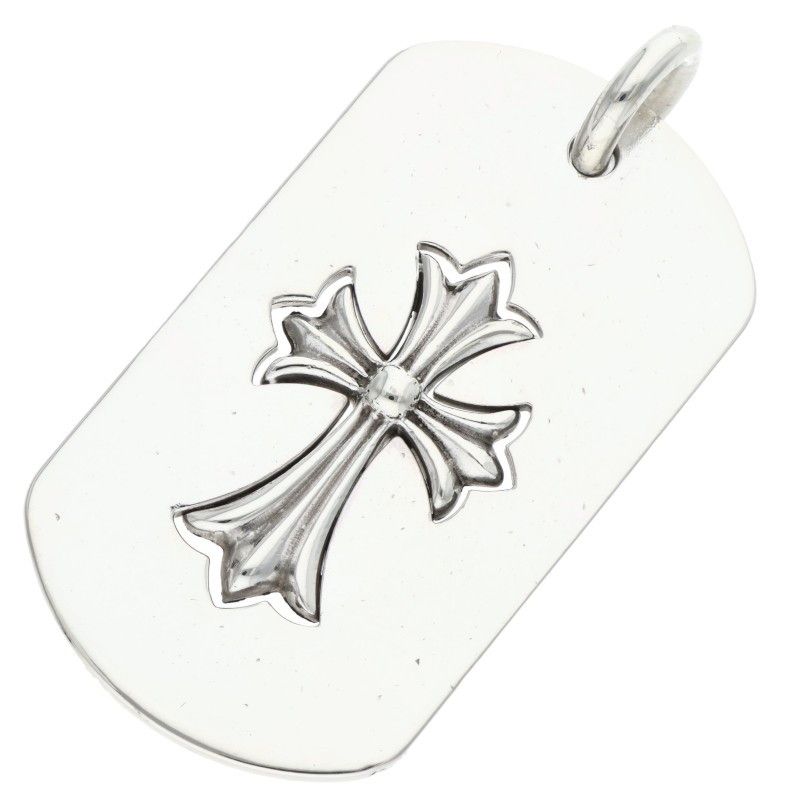 クロムハーツ D|TAG LRG TNY CRS|カットアウトタイニークロス ラージドッグタグネックレストップ メンズ