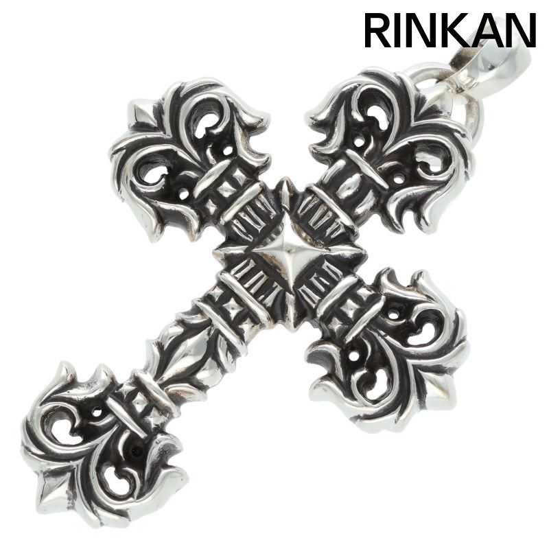 クロムハーツ FILIG|CROSS-SM W|BALE|フィリグリークロスS Wベイル|シルバーネックレストップ メンズ S