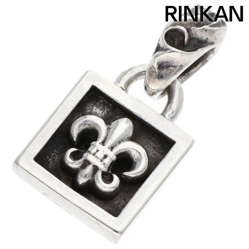 クロムハーツ FRAMED BS FLUER|フレームドBSフ チャーム|シルバーネックレストップ メンズ