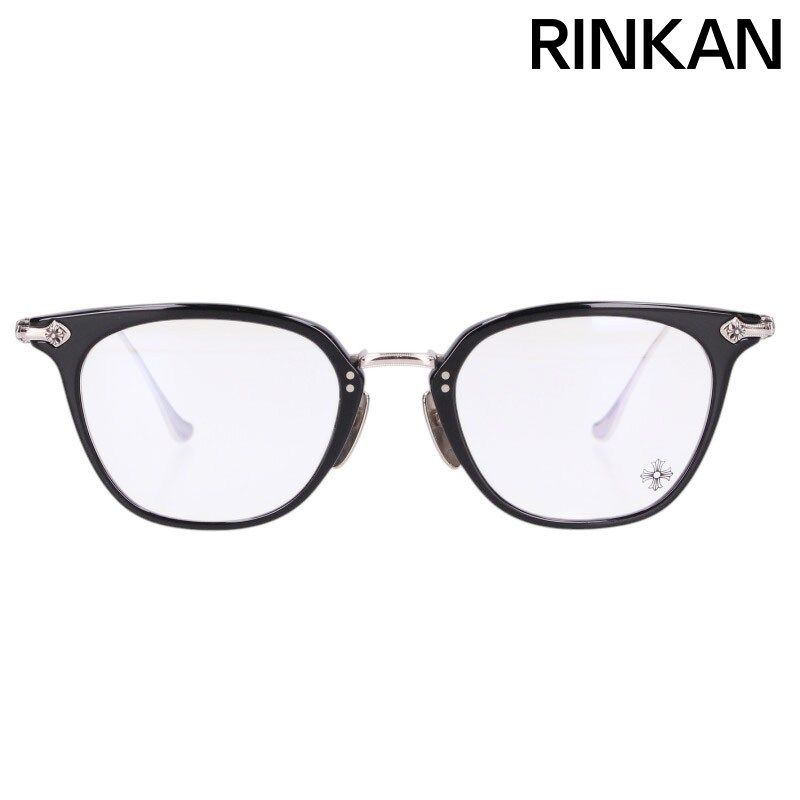 クロムハーツ サイズ:51□21-145  SHAGAS サイドクロステンプルウェリントン眼鏡 中古 SS07 クロムハーツ SHAGASS サイドクロステンプルウェリントン眼鏡 メンズ