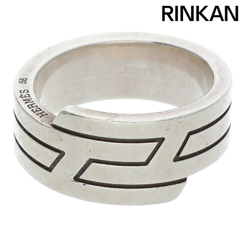 エルメス イタリーク シルバーリング メンズ 58|17号