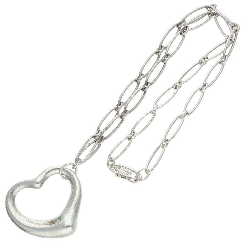  ティファニー オープンハート ラージ オーバルリンクチェーンネックレス メンズ ネックレス アクセサリー