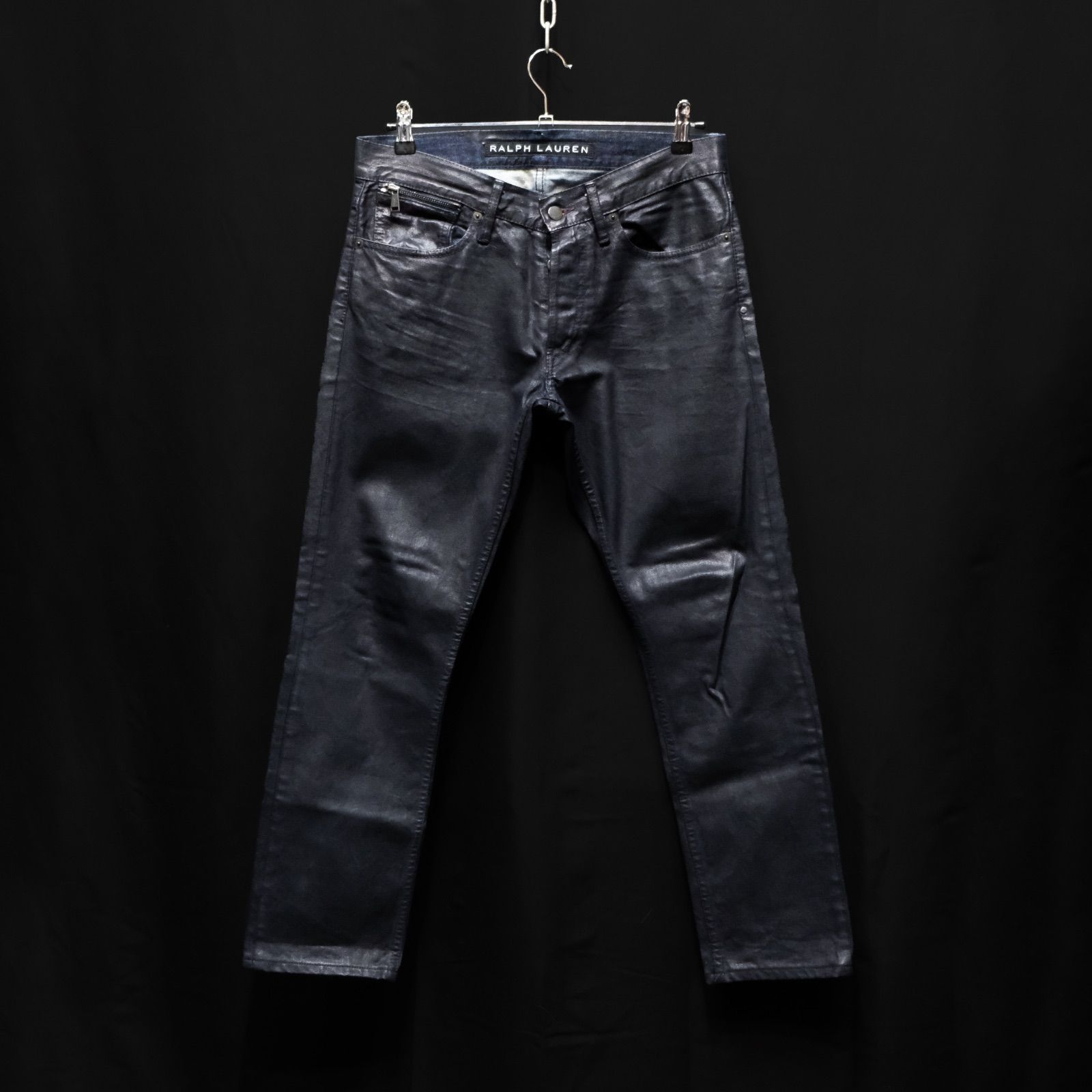 RALPH LAUREN BLACK LABEL ワックスコーティング スリムフィットデニム