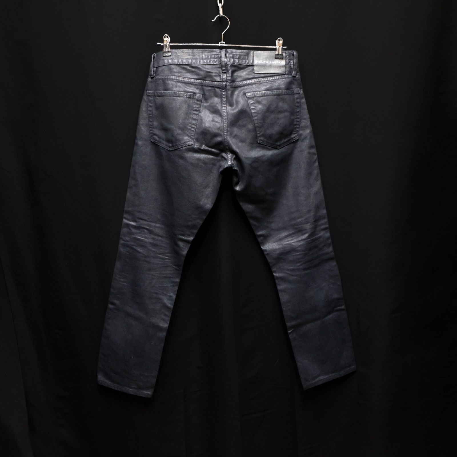RALPH LAUREN BLACK LABEL ワックスコーティング スリムフィットデニム