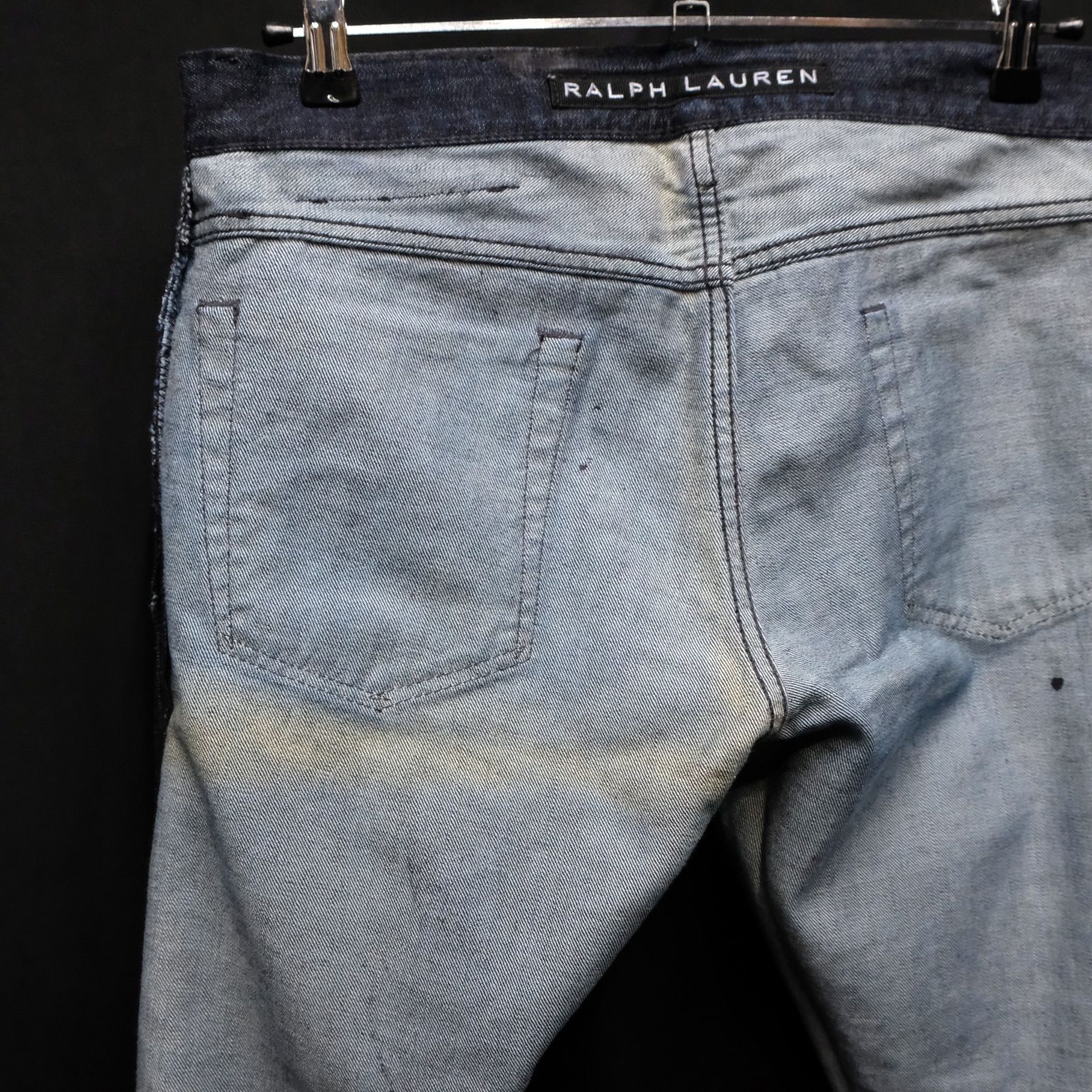 RALPH LAUREN BLACK LABEL ワックスコーティング スリムフィットデニム
