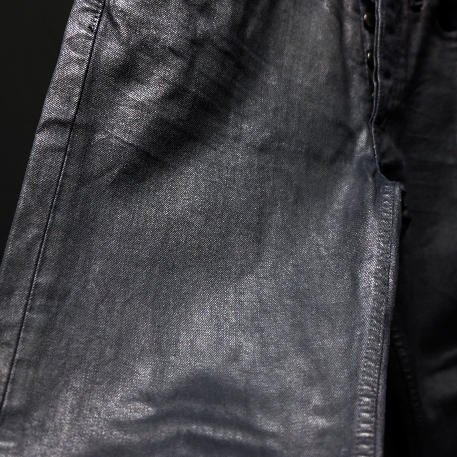 RALPH LAUREN BLACK LABEL ワックスコーティング スリムフィットデニム
