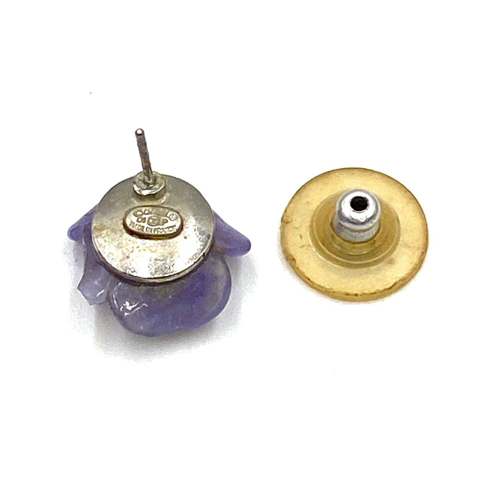 たかし シャネルCHANEL　片耳ピアス　カメリア　パープル CHANEL（シャネル） ココマーク パープルカメリアチャーム ピアス