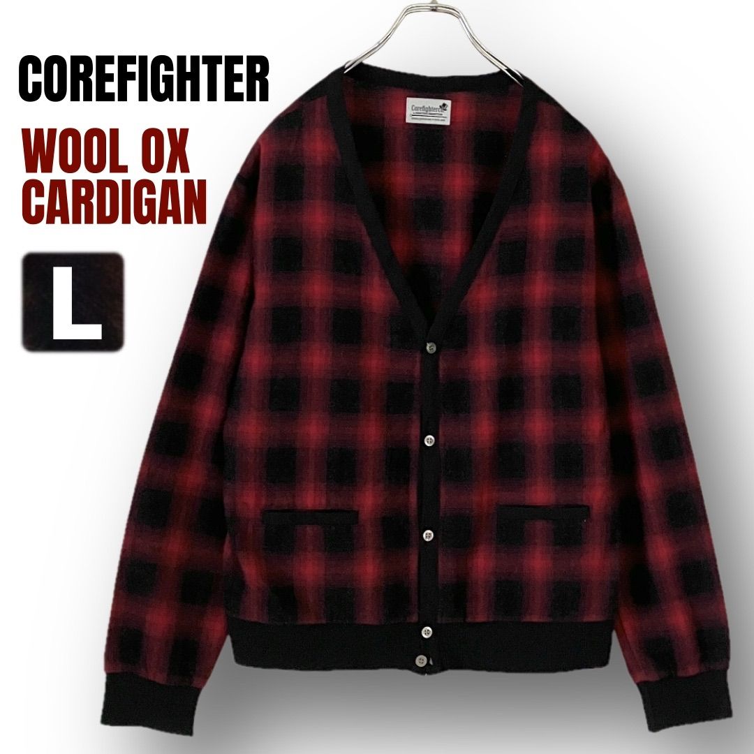 コアファイター COREFIGHTER☆オンブレチェック柄ウール混 