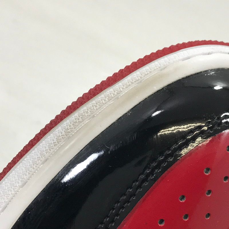  品 NIKE ナイキ AIR JORDAN 1 HIGH OG PATENT BRED 555088-063 エアジョーダン1 ハイ スニーカー 靴 160-260111-rt-11-tag スニーカー 靴