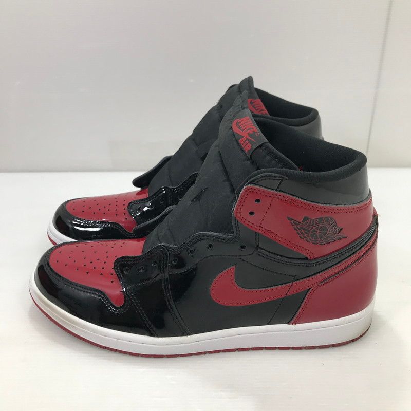 品 NIKE ナイキ AIR JORDAN 1 HIGH OG PATENT BRED 555088-063 エアジョーダン1 ハイ スニーカー 靴 160-260111-rt-11-tag