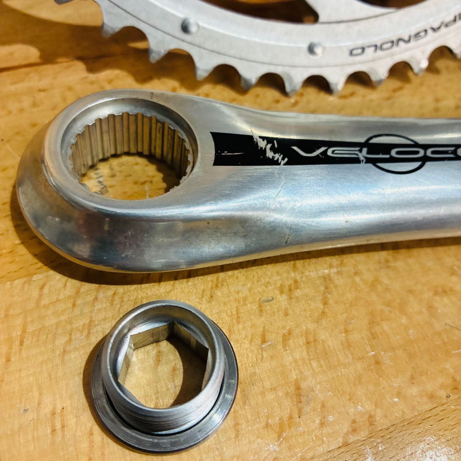 良品】 Campagnolo VELOCE クランクセット10s 50-34T 172.5mm BSC BB付