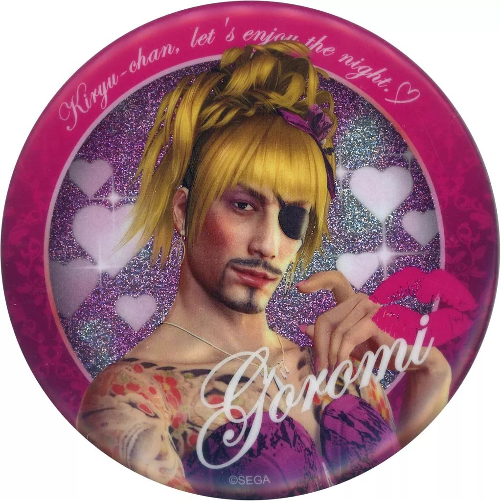 中古】バッジ・ビンズ 真島吾朗(ゴロ美) コレクション缶バッジ 「セガ