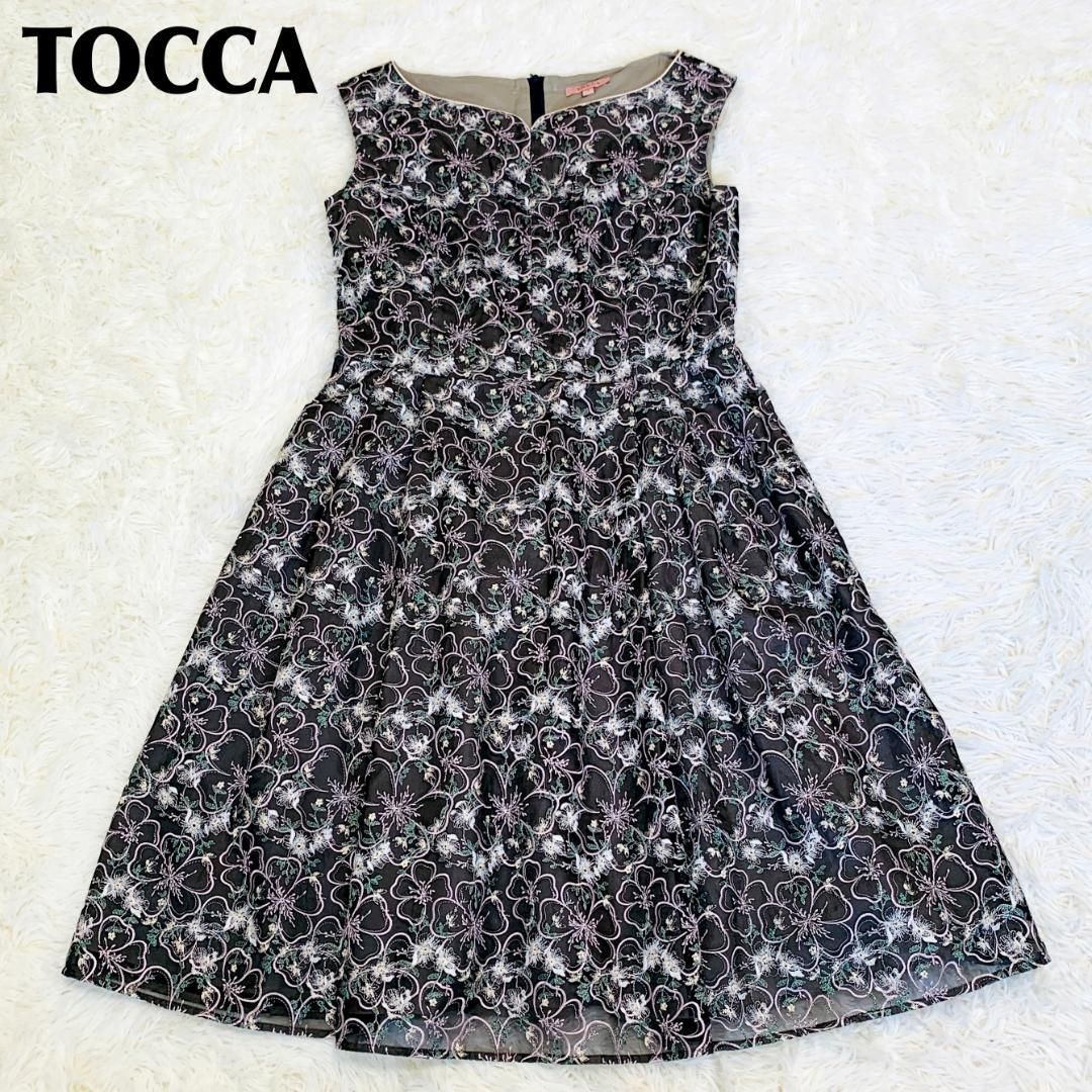 TOCCA 花柄刺繍 ノースリーブワンピース 120 TOCCA 花柄刺繍 ノースリーブワンピース 120