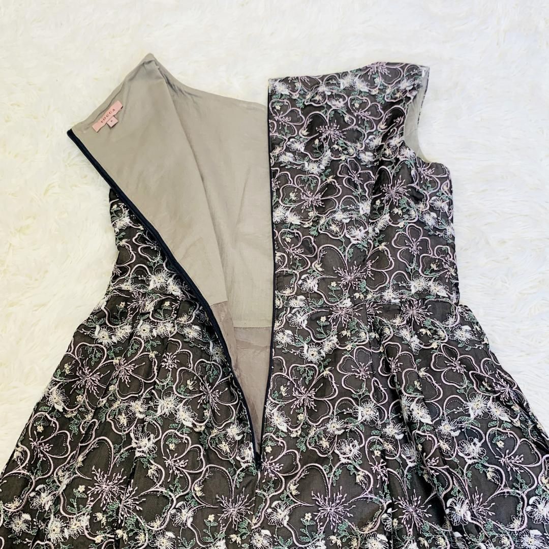 TOCCA 花柄刺繍 ノースリーブワンピース 6 - メルカリ