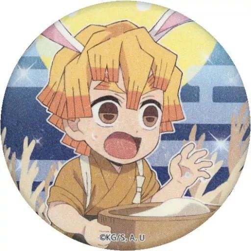 中古】バッジ・ピンズ 我妻善逸 「鬼滅の刃×ufotable Cafe/マチ