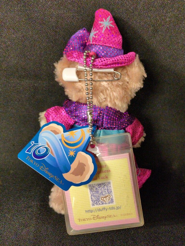 東京ディズニーシー ぬいぐるみバッジ シェリーメイ(ピンクラメ)/TDS10