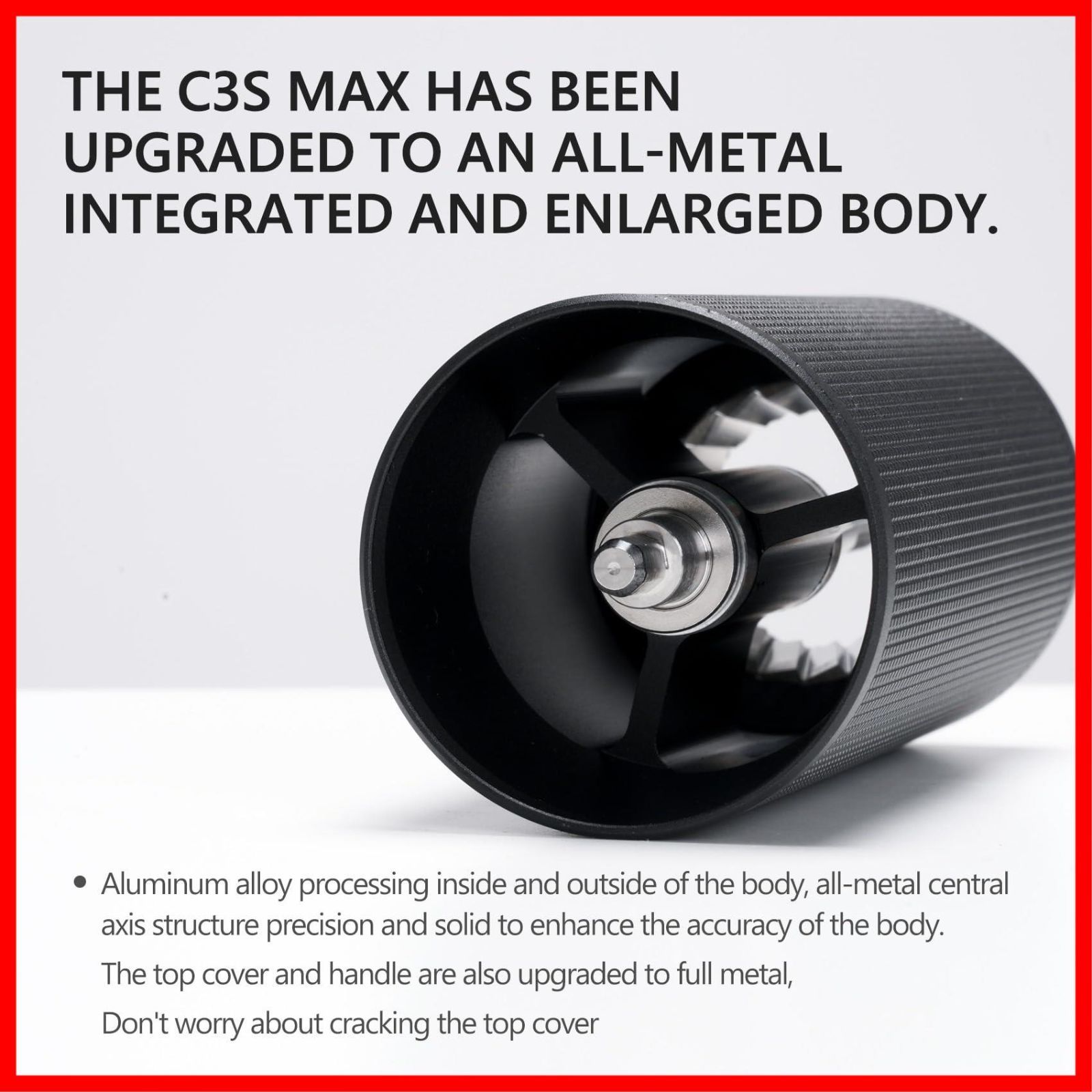  在庫処分 C 3 S Max コーヒーミル 手動折り畳み式ハンドルタイムモア容量30 g CNCステンレス鋼円錐形バリ 内部調整 な設定 自宅 旅行 キャンプ用ダブルベアリング位置決め ギフト栗ブラック French Press Coffee 手挽きコーヒーミル コーヒー用品