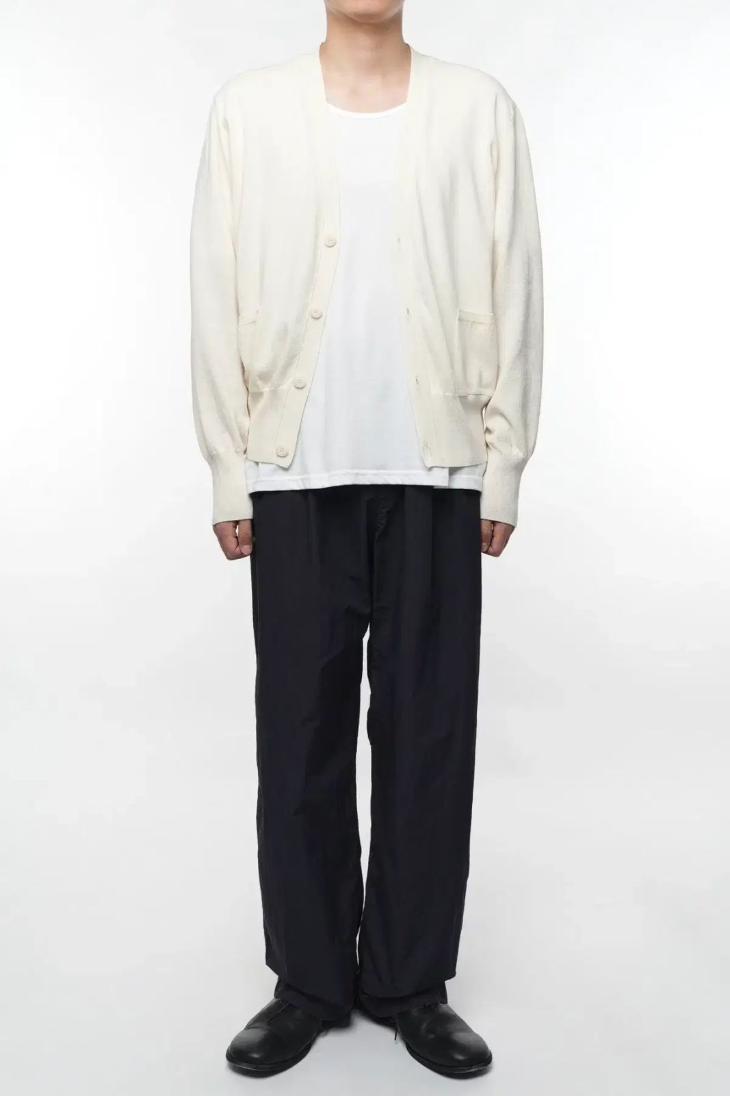 Years ago Y-550 ワイド パンツ ネイビー M