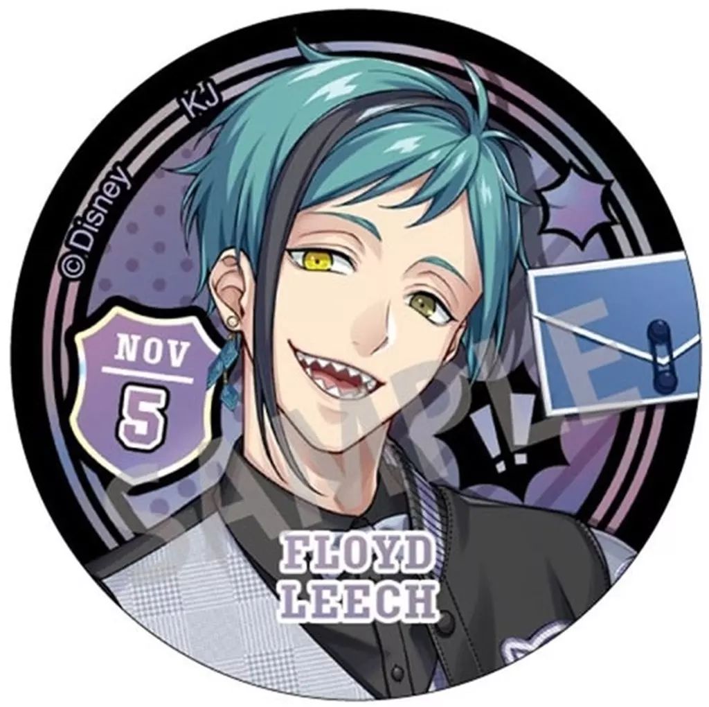 ツイステ／フロイド／缶バッジ／ブレジュ／プラチナ／スケアリー／ユニオン／BD ツイステ 缶バッジ ブレイジングジュエル プラチナ ユニオン｜Yahoo