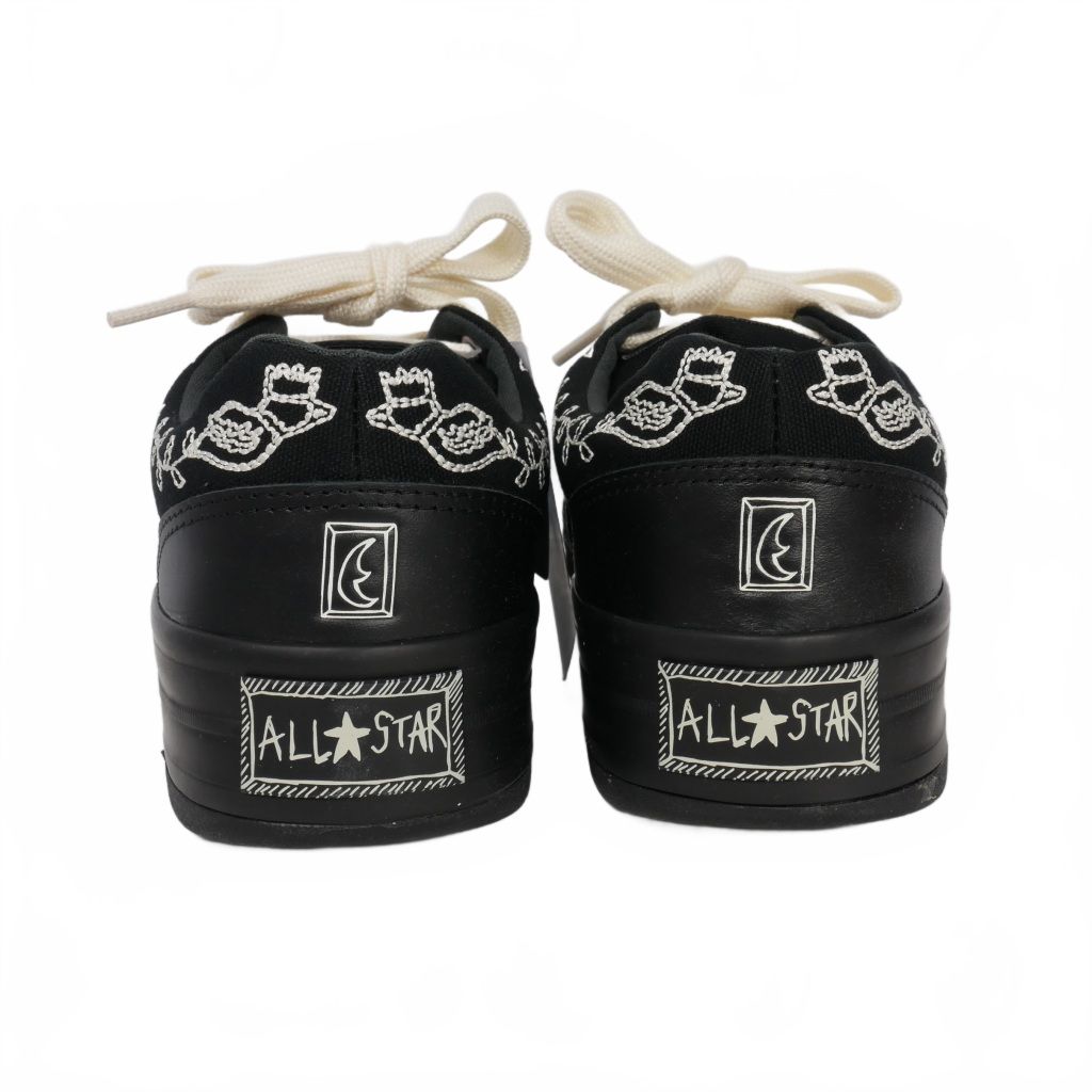  シンヤコズカ SHINYA KOZUKA × コンバース 25 AW ANTIQUE SNEAKER アンティーク スニーカー 26 cm 黒 ブラック スニーカー 靴