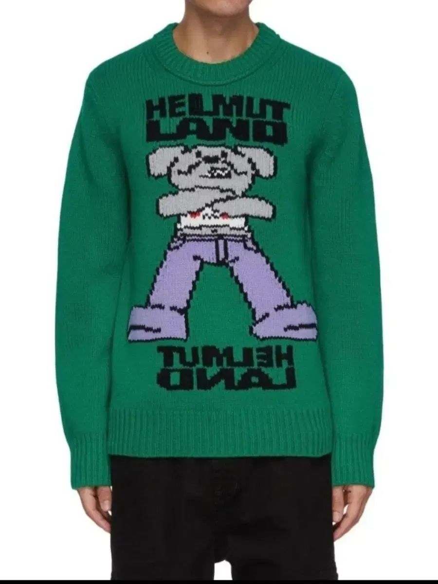 ヘルムート ラング インタルシア ニット