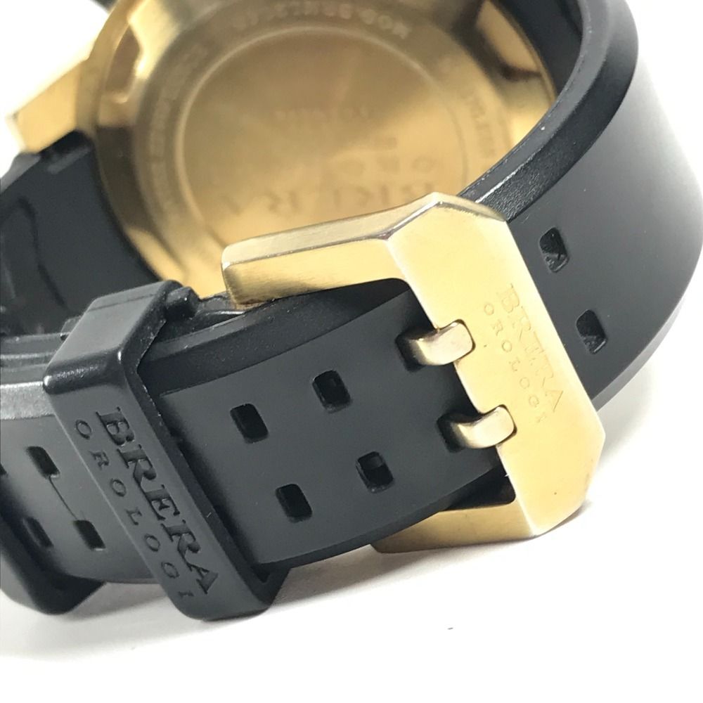 時計 BRERA OROLOGI ブレラオロロジ 腕時計 ロゴ BRML2C48 ラバー ブラック
