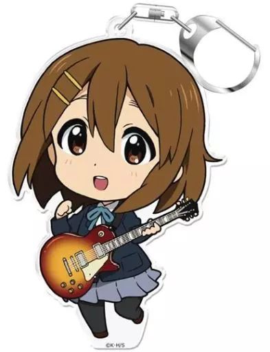 けいおん! グラフアート　アクリルキーホルダー　平沢唯 中古】雑貨 平沢唯 ぷにこれ!キーホルダー(スタンド付) 「けいおん