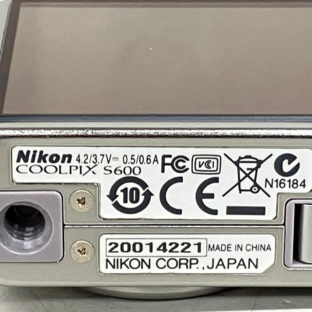 Nikon ニコン COOLPIX S 600 コンパクトデジタルカメラ コンデジ ビデオカメラ 防水ケース
