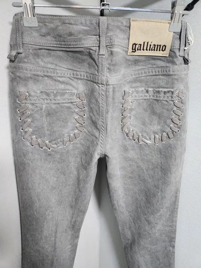  ジョン ガリアーノ リボン結びポケット デニム その他 デニム ジーンズ