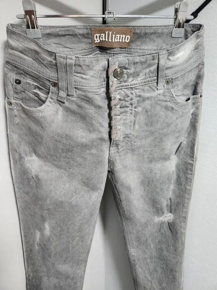 ジョン ガリアーノ リボン結びポケット デニム