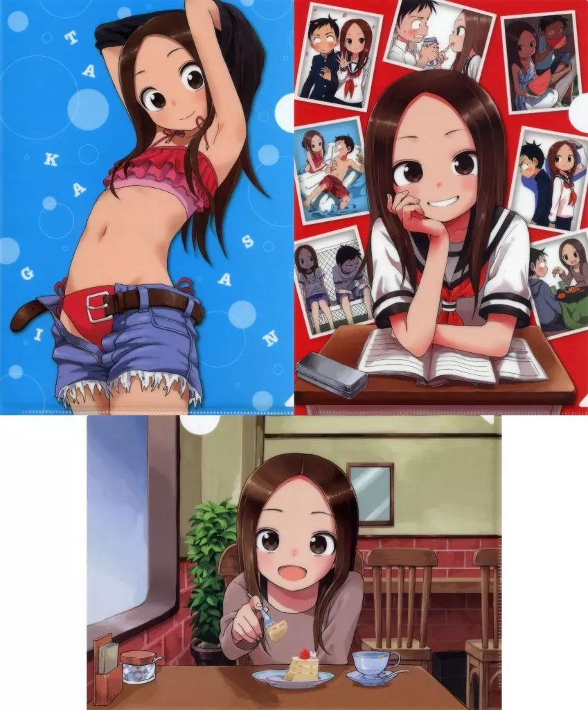 中古】クリアファイル [単品] 西片＆高木さん A4クリアファイルセット