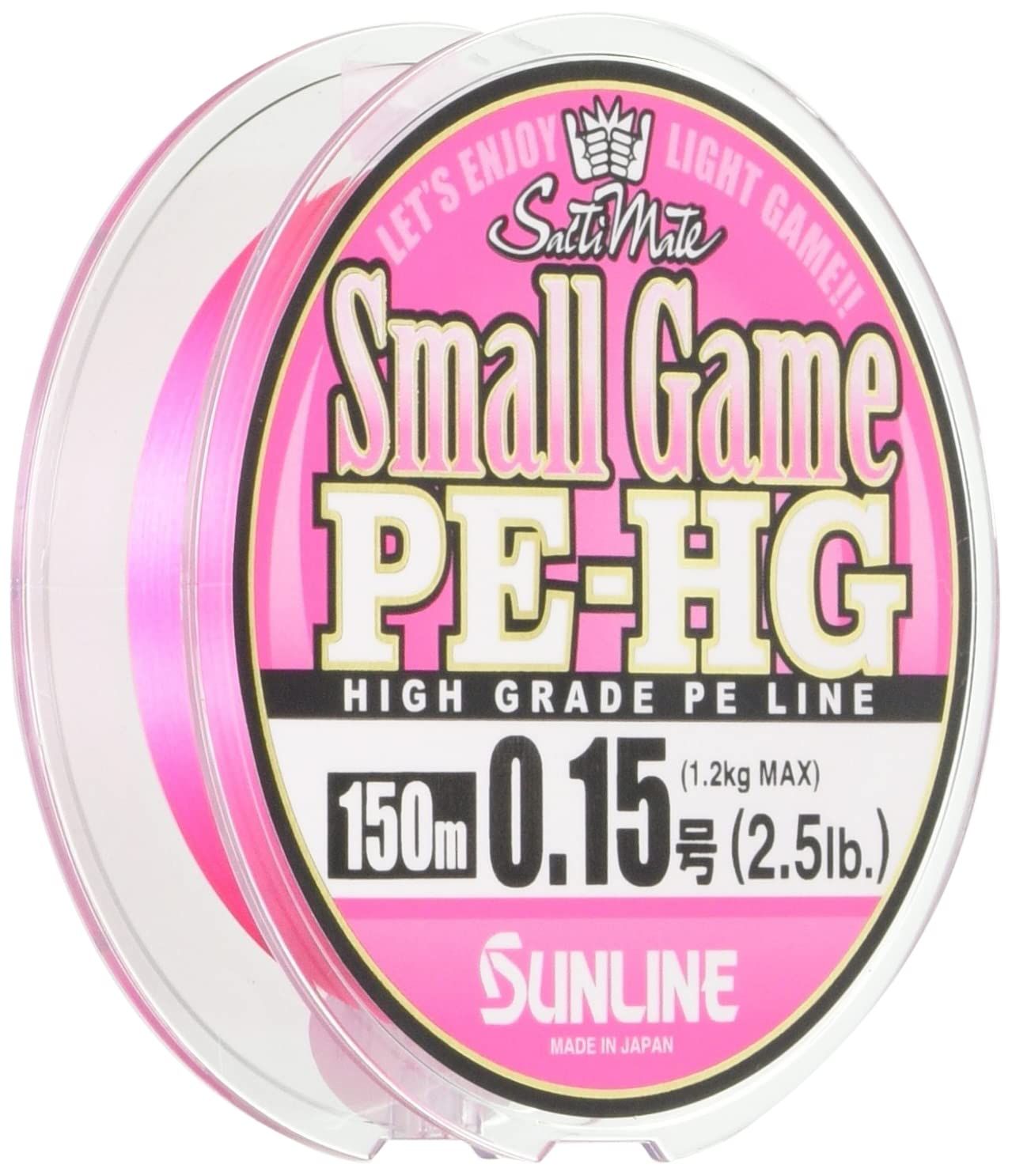 サンライン SUNLINE PEライン ソルティメイト スモールゲーム HG 150 m サクラピンク