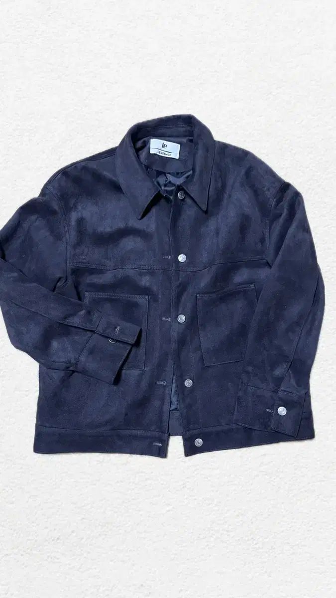 le スウェード ブルー ジャケット