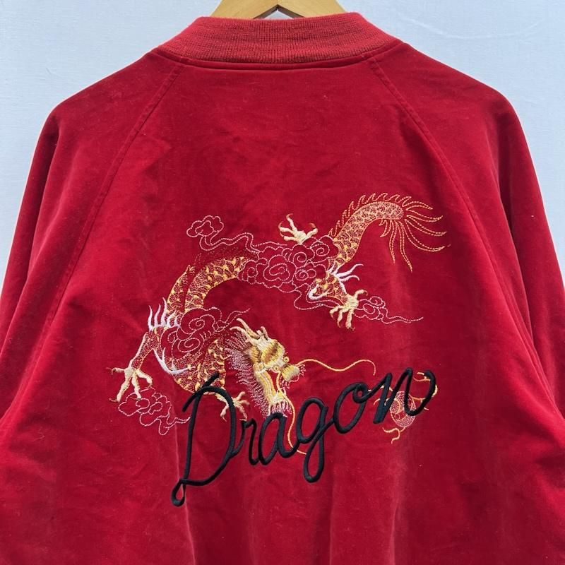 ヴィンテージ DE-VILLE-UOMO 別珍 ベロア 龍 ドラゴン スカジャン